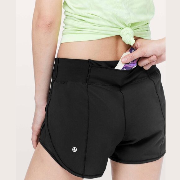 Lululemon Attack the Track 4” Shorts (Black) - Size 10 - Picture 10 of 11